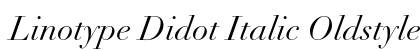 Linotype Didot Italic Oldstyle Figures preview