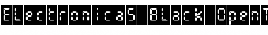 ElectronicaS-Black Font