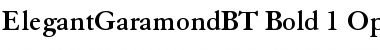 Elegant Garamond Bold Font