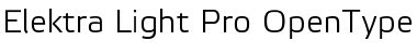 Elektra Light Pro Regular Font