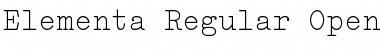 Elementa Regular Font Elementa Regular Font