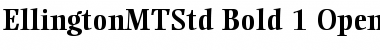 Ellington MT Std Font