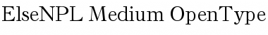 Else NPL Medium Font