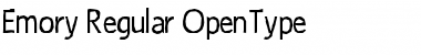 Emory Regular Font Emory Regular Font