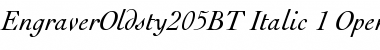 Engravers' Oldstyle 205 Font