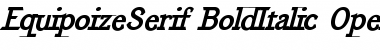 EquipoizeSerif BoldItalic Font