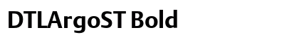 DTLArgoST Bold Preview