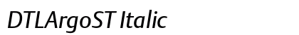 DTLArgoST Italic Preview
