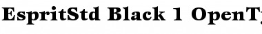 ITC Esprit Std Black Font