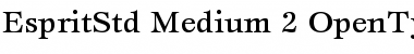 ITC Esprit Std Medium Font