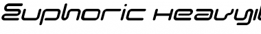 Euphoric HeavyItalic Font Euphoric HeavyItalic Font