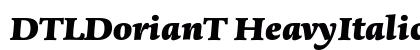 DTLDorianT HeavyItalic preview