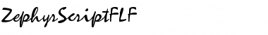 ZephyrScriptFLF Roman Font