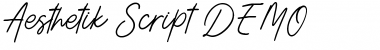 Aesthetik Script Font