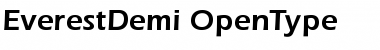 EverestDemi Regular Font EverestDemi Regular Font