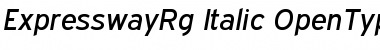 Expressway Rg Italic Font Expressway Rg Italic Font