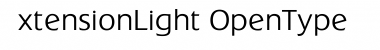 ExtensionLight Font