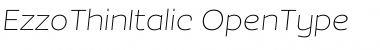 EzzoThinItalic Font