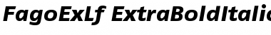FagoExLf ExtraBoldItalic Font