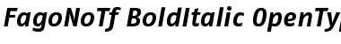 FagoNoTf BoldItalic Font