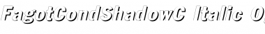 FagotCondShadowC Italic Font
