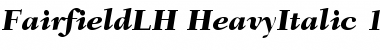 Fairfield LH 86 Heavy Italic Font
