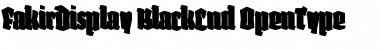 Fakir Display Black Cnd Font