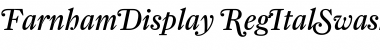 FarnhamDisplay-RegItalSwashAlt Regular Font