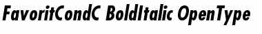 FavoritCondC Bold Italic Font