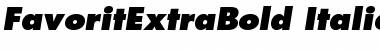 FavoritExtraBold Italic Font