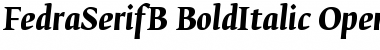 FedraSerifB BoldItalic Font
