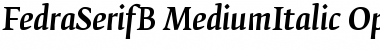 FedraSerifB MediumItalic Font