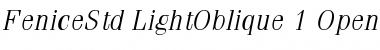 ITC Fenice Std Light Oblique Font