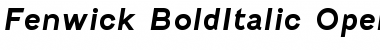 Fenwick Bold Italic Font