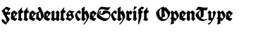 Fette deutsche Schrift Font