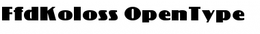 FFD Koloss Regular Font