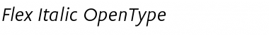 Flex Italic Font