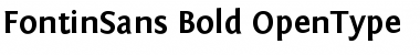 Fontin Sans Bold Font