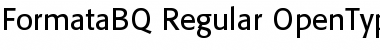 Formata BQ Regular Font