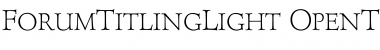 Download ForumTitlingLight Font