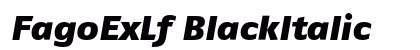 FagoExLf BlackItalic Preview