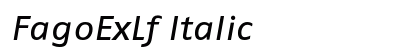 FagoExLf Italic Preview