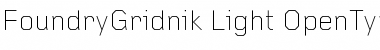 FoundryGridnik Light Font