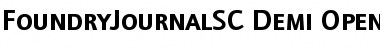 FoundryJournalSC-Demi Regular Font