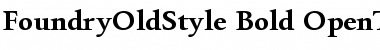 FoundryOldStyle Bold Font
