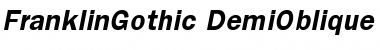 ITC Franklin Gothic Demi Oblique Font