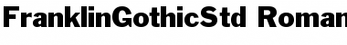 Franklin Gothic Std Font