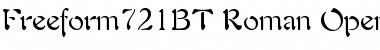 Freeform 721 Font