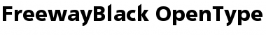 FreewayBlack Regular Font