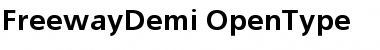 Download FreewayDemi Font